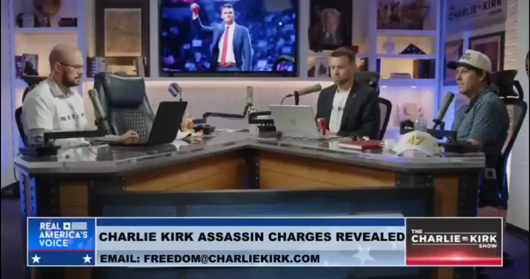 @SwordTruth - Tyler Bowyer on stage describing Mikey McCoy as Charlie Kirk's