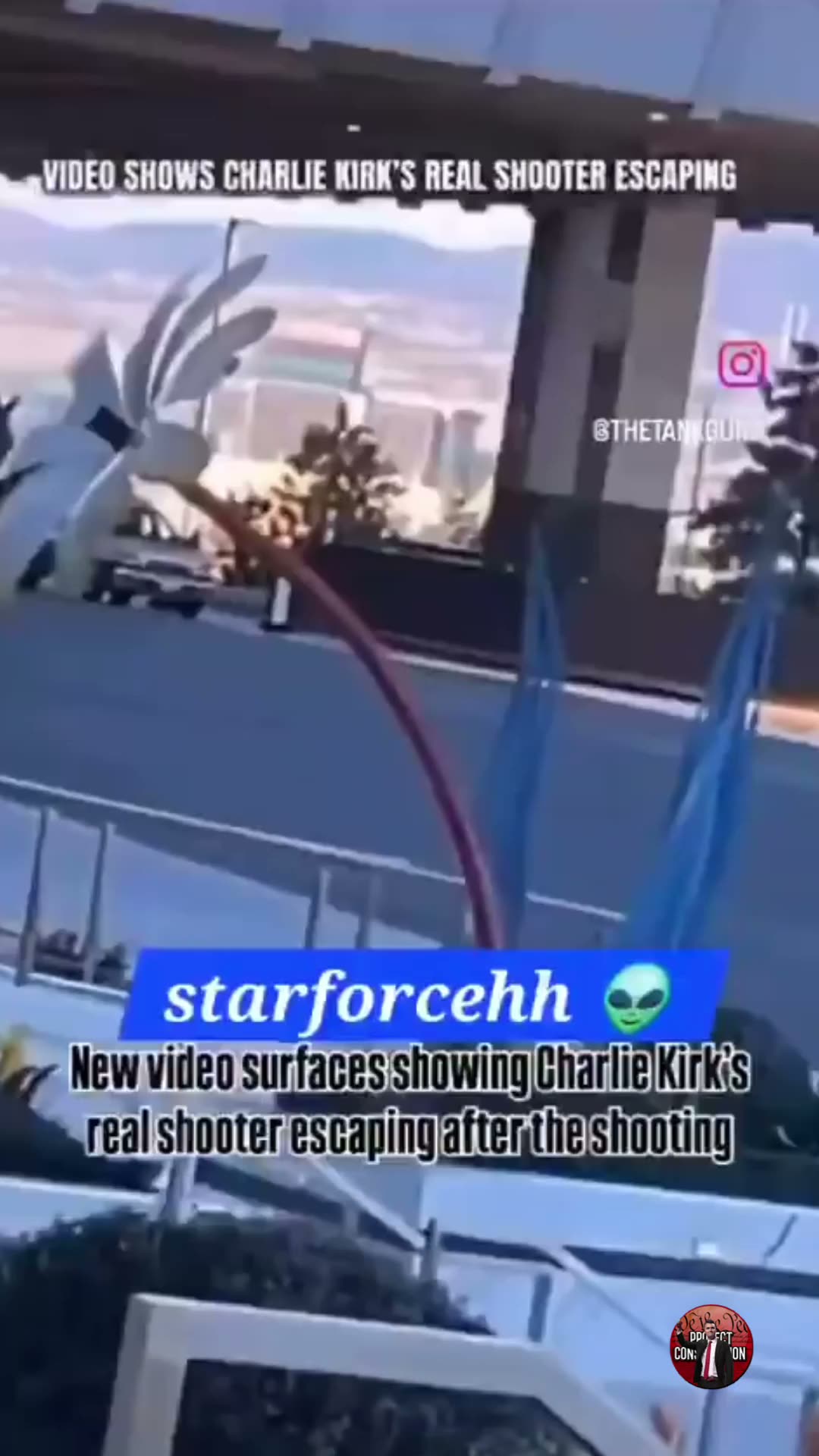 A Meme Clip Mislabelled As 'The Real Shooter Escaping'