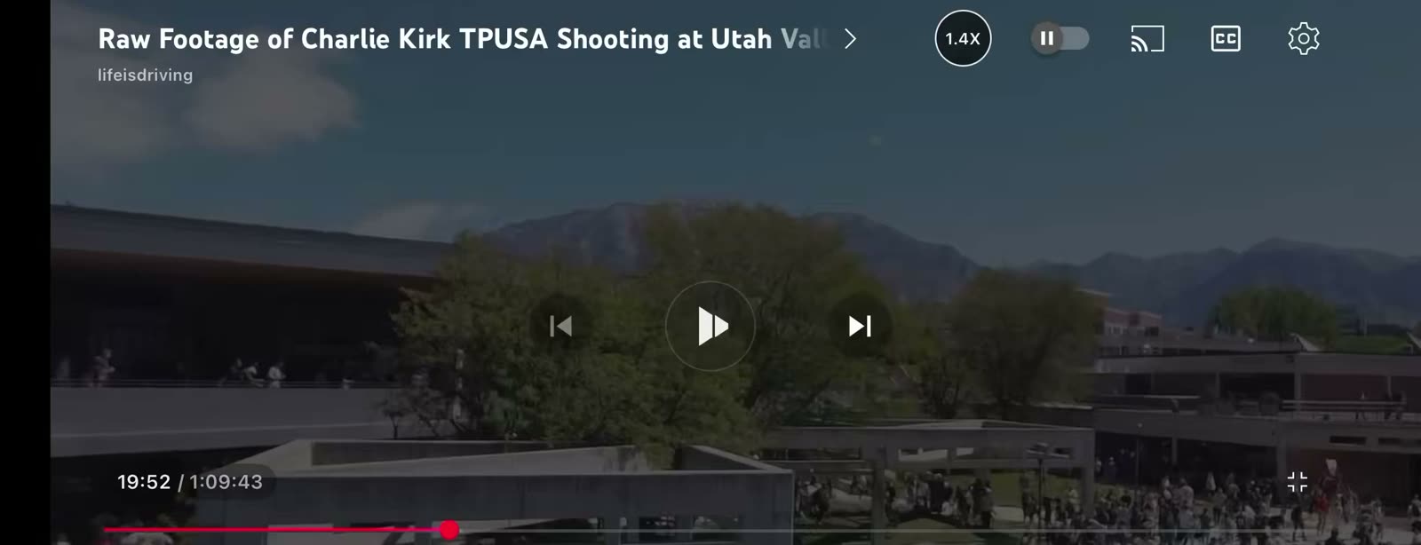 Repeated Zooms on an Object in the Sky Over UVU