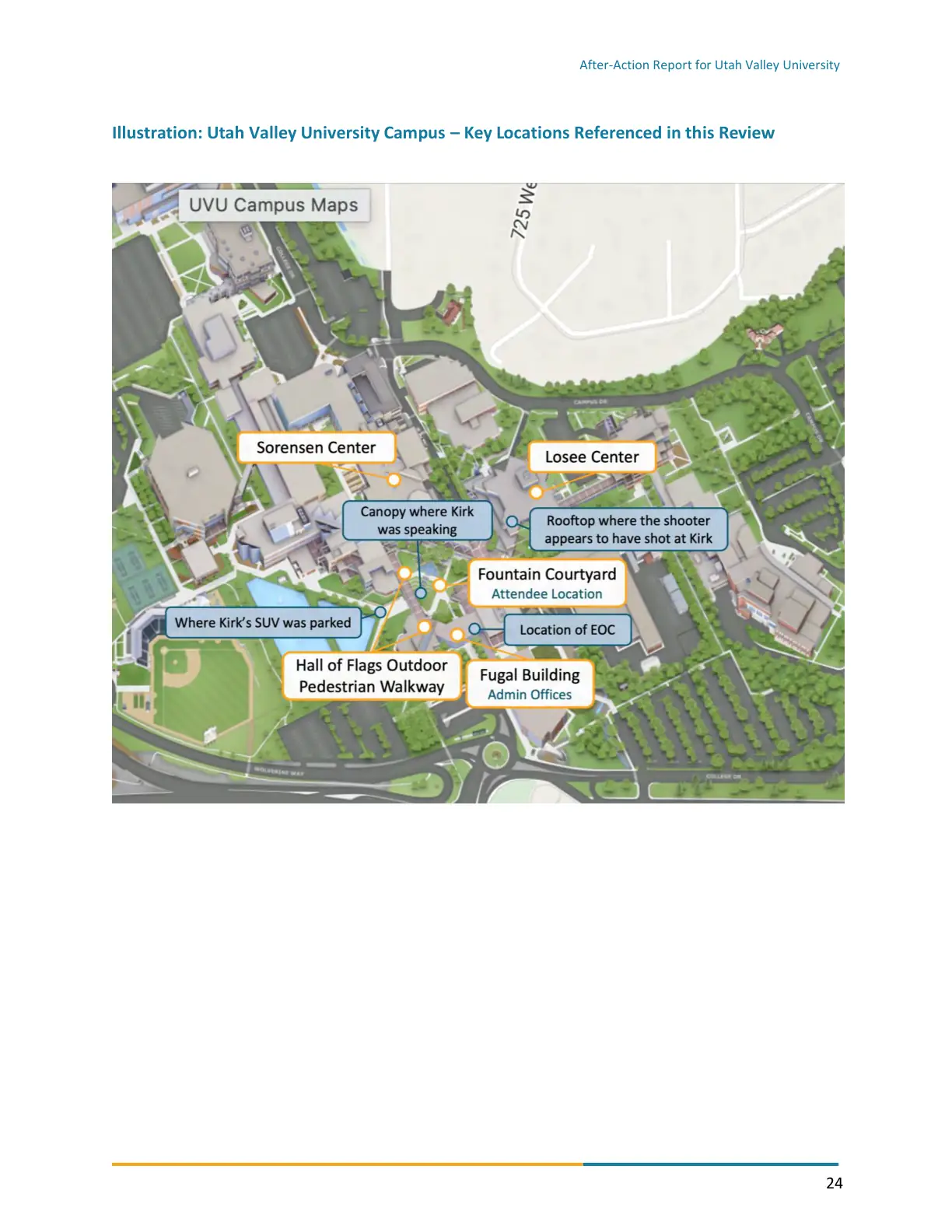 Page 24 of the After-Action Report for Utah Valley University